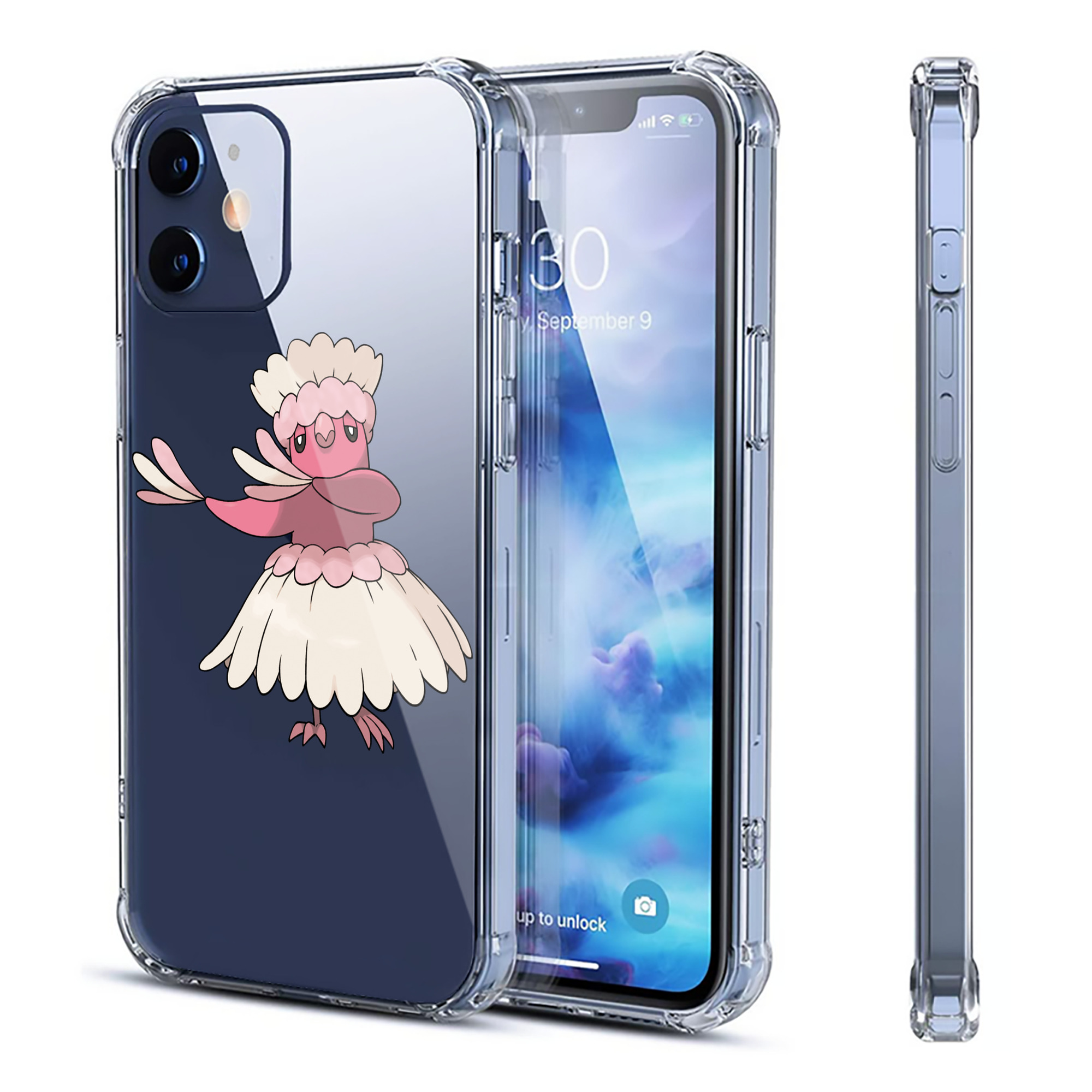 （画像用） ポケットモンスター Pokémon 【iPhone 12シリーズ対応】透明スマホケース（クリアソフトケース）